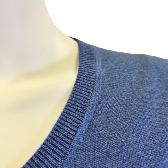 Blue Banana Republic Large Sized Cotton and Silk Cardigan - Picture 6 of 15